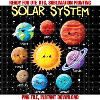 Cool Science Space Shirts for Kidssolar System Cute Face Planets Space Science Teacher School Tee