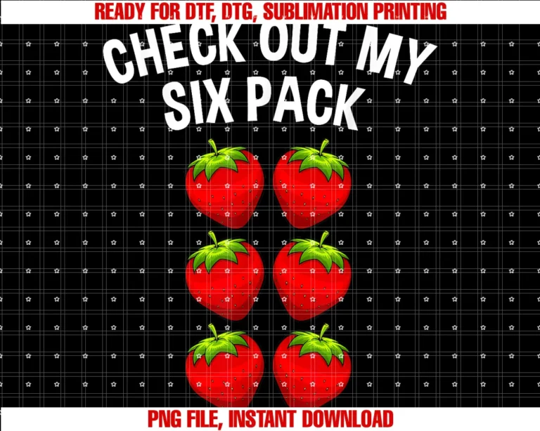 Cool Strawberry Gift Boy Girl Accessories Stuffcute Check Out My Six Pack Art Strawberry Lover Men Women Tee