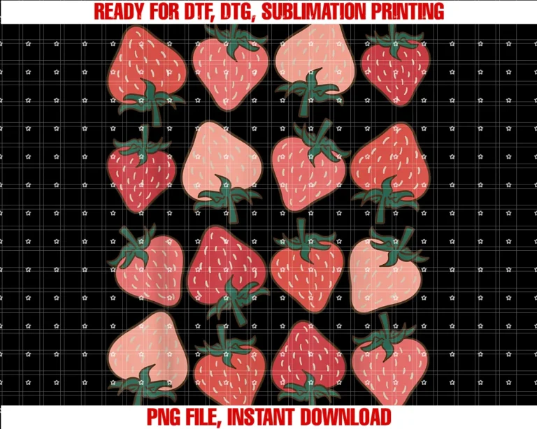 Cool Strawberry Lover Apparelstrawberry Pattern Fruitarian Berry Strawberries Fruit Lover Tee