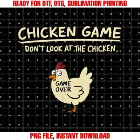 Cool Teeschicken Game Dont Look at the Chicken Funny Chicken Tee