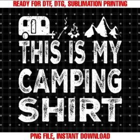 Cool This is My Camping Camper Giftthis is My Camping Shirt for Outdoor Activities Funny Camp Tee