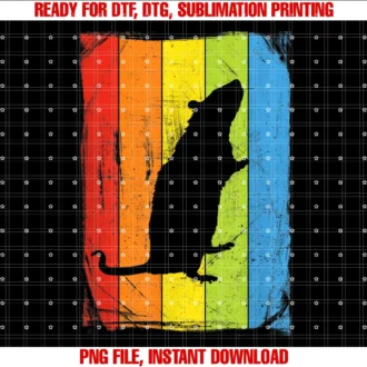 Cool Unique Graphic Shirtsrainbow Rat Distressed Style Colorful Animal Design Tee