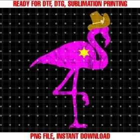 Cool Western Country Cowboy Rancher Flamingo Giftscowboy Flamingo Exotic Bird Flamazing Sheriff Rancher Tee