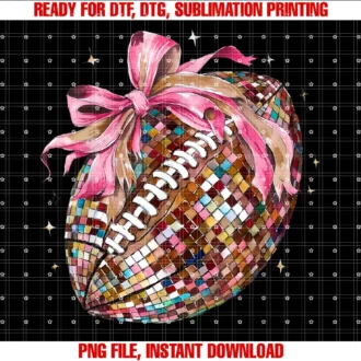 Coquette Bow Funny Football Lover Game Dayfootball Tee