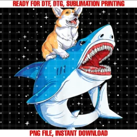 Corgi Du Clothingcorgi Shark Kids Boys Men Space Galaxy Jawsome Gifts Tee