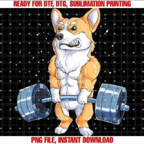 Corgi Du Clothingcorgi Weightlifting Funny Deadlift Men Fitness Gym Workout Tee