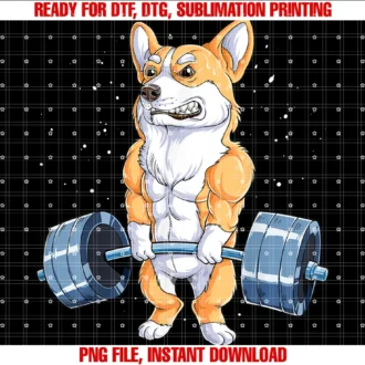 Corgi Du Clothingcorgi Weightlifting Funny Deadlift Men Fitness Gym Workout Tee