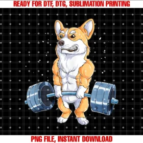 Corgi Du Clothingcorgi Weightlifting Funny Deadlift Men Fitness Gym Workout Tee