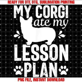 Corgi Dog Lover Apparel Codog Ate My Lesson Plan Corgi Mom Funny Teacher Women Tee