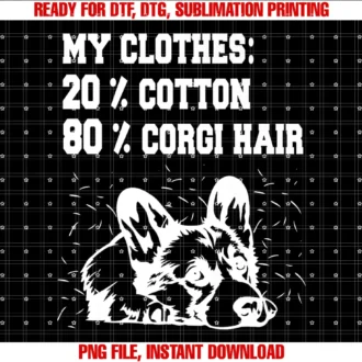 Corgi Mom Messy Bun Teemy Clothes 20 Cotton 80 Corgi Hair Tee