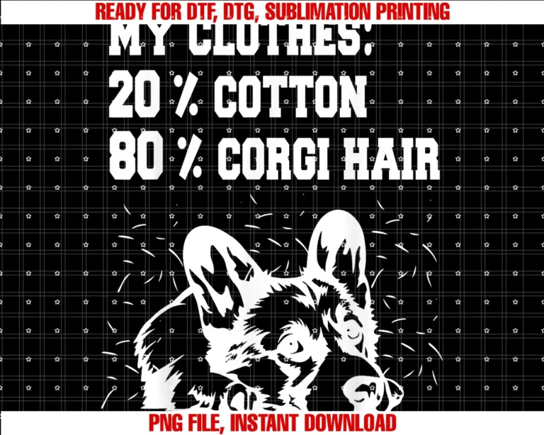 Corgi Mom Messy Bun Teemy Clothes 20 Cotton 80 Corgi Hair Tee