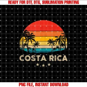 Costa Rica Colorful Teescosta Rica Souvenir Sunset Tee