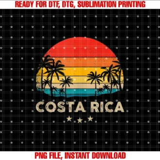 Costa Rica Colorful Teescosta Rica Souvenir Sunset Tee