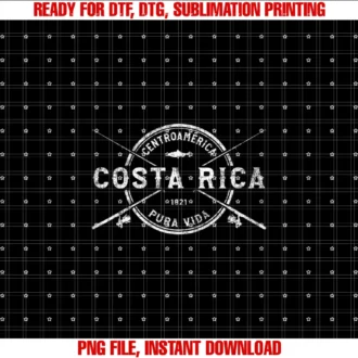 Costa Rica Costa Rica Fishings Teescosta Rica Vintage Crossed Fishing Rods Tee