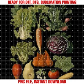 Cottagecore Vintage Vegetables Art Veggie Vegangardening Tee