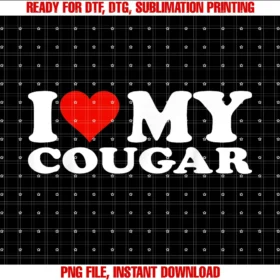 Cougar Loveri Love My Cougar I Heart My Cougar Tee
