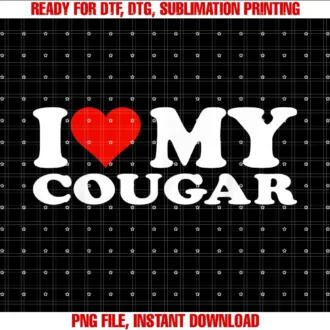 Cougar Loveri Love My Cougar I Heart My Cougar Tee