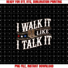 Country Charm Closeti Walk It Like I Talk It Country Western Tee