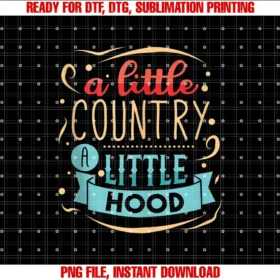 Country Life Southern Western Giftsfarmer Gift Little Country Little Hood Southern Tee