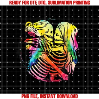 Couple Lgbtq Pride Halloween Valentines Day Giftslesbian Couples Lgbtq Pride Skeletons Kissing Costume Lovers Tee