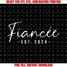 Couples Gifts for Fiancã and Fiancãe Matchingfiancãe Est 2024 Future Wife Engaged Gifts Her Engagement Tee