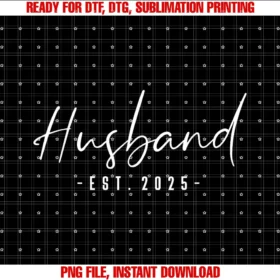 Couples Gifts for Husband and Wife Matchinghusband Est 2025 Just Married Honeymoon Wedding Couple Tee