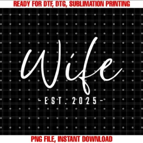 Couples Gifts for Husband and Wife Matchingwife Est 2025 Just Married Honeymoon Wedding Couples Tee