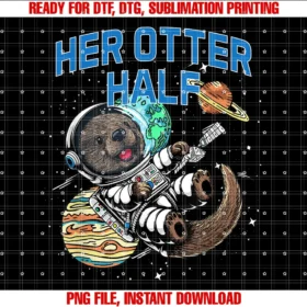 Couples Otter Fans Sea Animals Funny Marine Mammalher Otter Half Girlfriend Otter Lover Fiance Sea Otter Tee