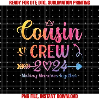 Cousin Crew 2024 Family Vacation Costume Outfitcousin Crew 2024 Family Matching Women Girls Vacation Trip Tee
