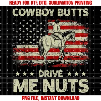 Cowboy Butts Drive Me Nuts Vintage Teewestern Rodeo Horseback Country Cowboy Butts Drive Me Nuts Tee