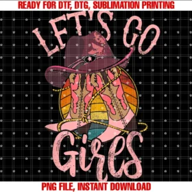 Cowboy Hat Boots Let is Go Girls Western Cowgirlscowboy Hat Boots Let is Go Girls Western Pink Cowgirls Tee