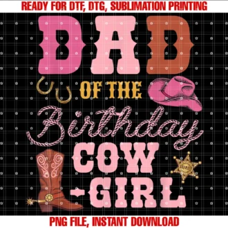 Cowgirl Birthday for Family Matching Teesdad of the Birthday Girl Western Cowgirl Themed 2nd Bday Tee