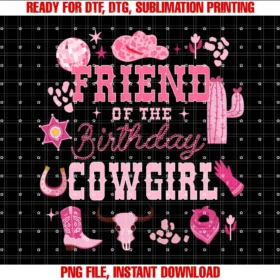 Cowgirl Birthday Party Cowgirl Family Matchingfriend of the Birthday Cowgirl Rodeo Cowgirl Birthday Tee