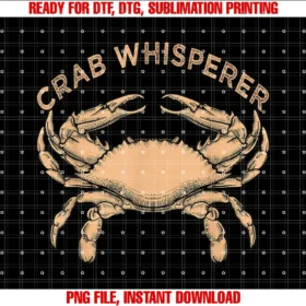 Crab Fishing Crabbing Giftscrab Whisperer Vintage Crabbing Hunting Fishing Crab Tee
