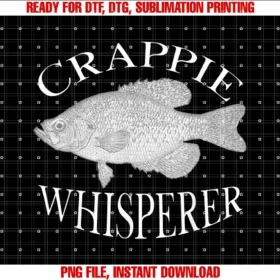 Crappie Fish Fanaticscrappie Whisperer Fish Illustration Fishing Angler Fisherman Tee