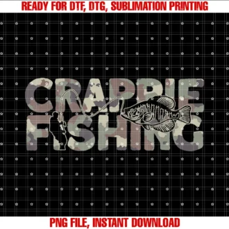 Crappie Fishing Gear for Men With Crappie Fishcrappie Fisherman Camouflage Crappie Fishing Tee