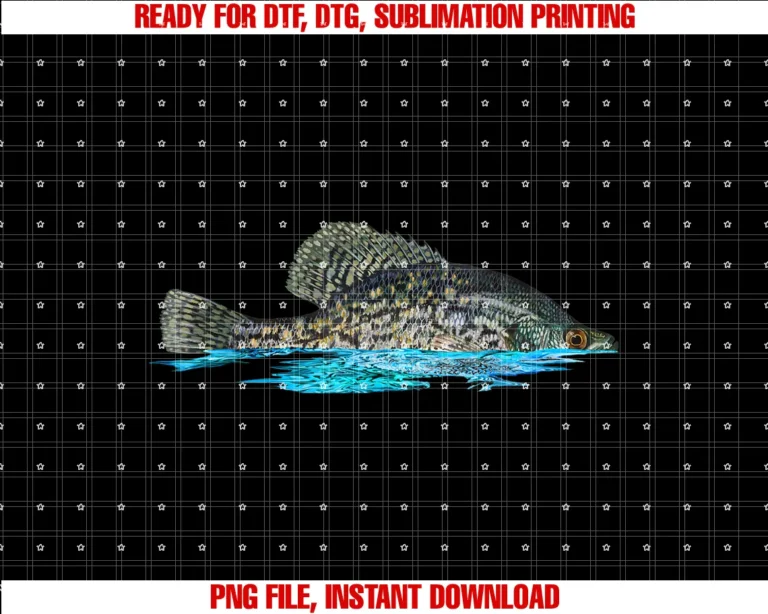 Crappie Fishing Graphic for Crappie Fishermanfishing for Crappie Fish Graphic Art Crappie Fisherman Tee