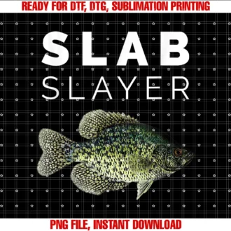 Crappie Slab Clothing Coslab Slayer Crappie Fishing Tee