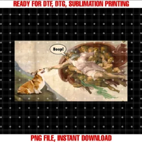Creation of Adam Parody Shirts Giftsboop the Snoot of Welsh Corgi Funny Korgi Dog Meme Tee
