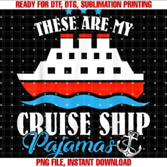 Cruise Ship My Cruise Ship Pajamas for Cruise Family Vacation Tee