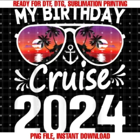 Cruise Squad 2024 Vacation Tee Boat Accessoriesmy Birthday Cruise 2024 Cruise Birthday Party Vacation Group Tee