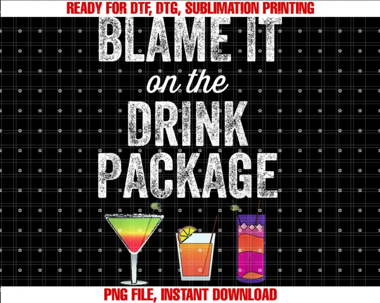 Cruise Vacation Apparelblame It on the Drink Package Funny Cruise Cruiser Tee