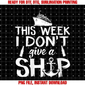 Cruise by Alflo Teeswomens This Week I Dont Give a Ship Cruise Squad Summer Vacation Tee