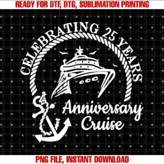 Cruising Cruise Vacation Couplecelebrating 25th Marriage Wedding Anniversary Cruise Couple Tee