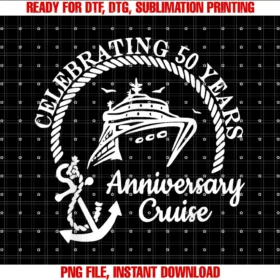 Cruising Cruise Vacation Couplecelebrating 50th Marriage Wedding Anniversary Cruise Couple Tee