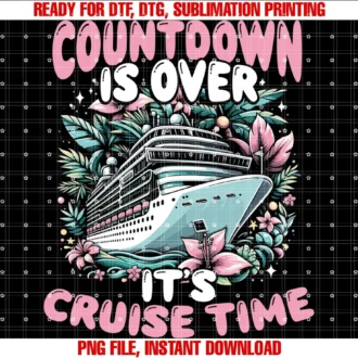 Cruising Designs by Mcgcofunny Cruise for Women Countdown is Over Its Cruise Time Tee