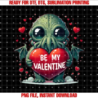 Cthulhu Valentines Daybe My Valentine Cthulhu Heart Tee