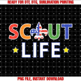 Cub Camping Hiking Scouting Giftsus America Flag Scout Life Rainbow Style Tee