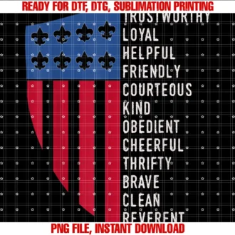 Cub Camping Hiking Scouting Giftsus America Flag Scouting Law Tee