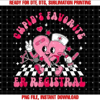 Cupids Favorite Er Registrar Valentine Candy Heartnursing Tee